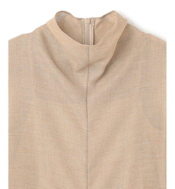 BEIGE,「【洗える・吸水速乾・防シワ・eclat 7・8月号掲載】LIATRIS / オフタートルノースリーブワンピース」|ワンピース|