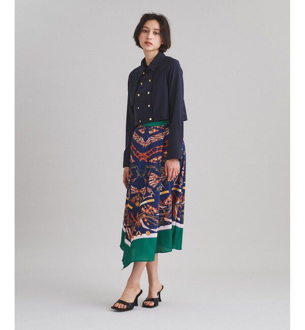 Diagram「ショート丈シャツ」|テーラードジャケット|ブラック