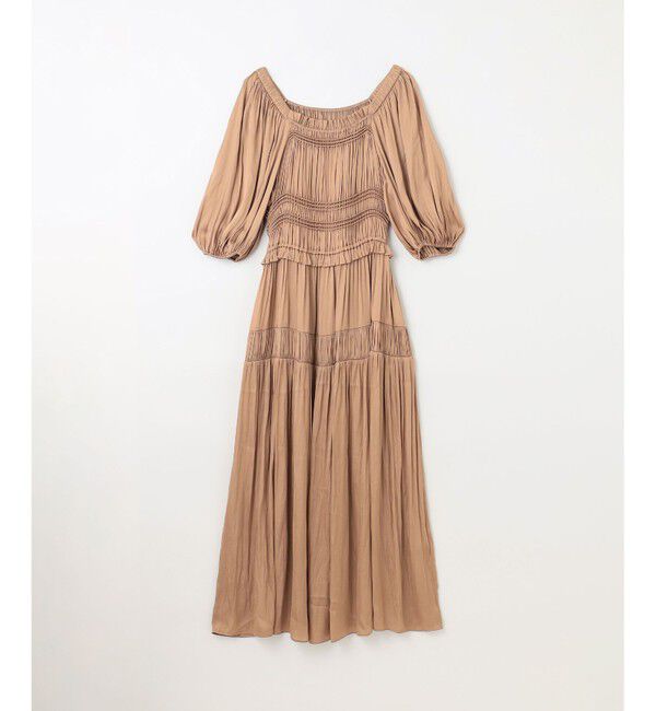 GRACE CONTINENTAL「スクエアギャザーワンピース」|ワンピース|