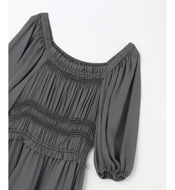 GRACE CONTINENTAL「スクエアギャザーワンピース」|ワンピース|