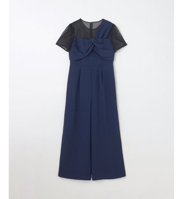 GRACE CONTINENTAL「ドレープリボンサロペット」|オールインワン|