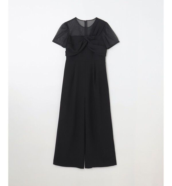 GRACE CONTINENTAL「ドレープリボンサロペット」|オールインワン|