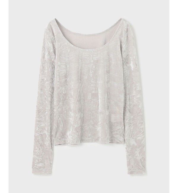 GRACE CONTINENTAL「クラッシュベロアカットトップ」|Tシャツ・カットソー|