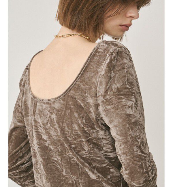 GRACE CONTINENTAL「クラッシュベロアカットトップ」|Tシャツ・カットソー|