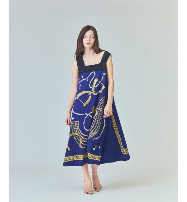 Grace Class「ジュエリーモチーフドレス」|ドレス|ブルー