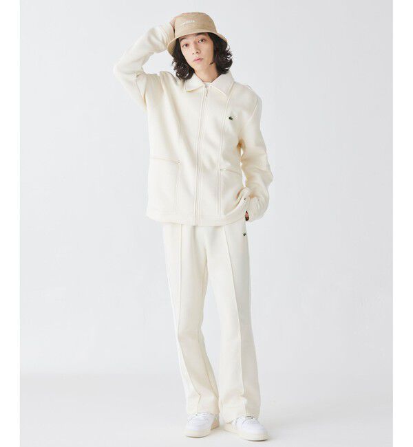 LACOSTE「ダブルフェイススウェットジップジャケット / ジップアップブルゾン」|ブルゾン・スタジャン|