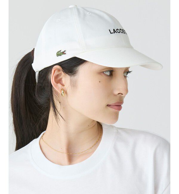 LACOSTE「ブランドロゴステッチローキャップ」|キャップ・キャスケット|