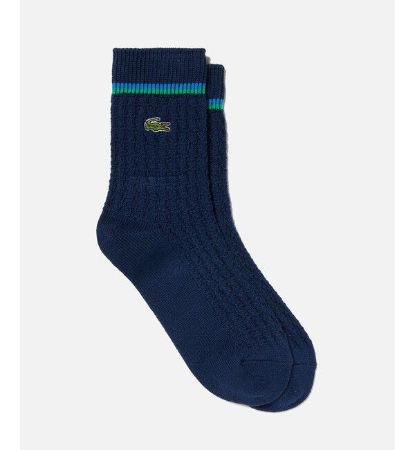 LACOSTE「サマーニットソックス」|ソックス|ネイビー