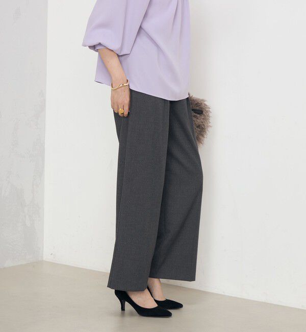 NOLLEY'S「《セットアップ対応》ストレッチツイルワイドパンツ」|その他|