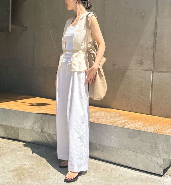 NOLLEY'S「ウォッシャブルエクセルテックタンブラー2タックワイドパンツ」|その他|