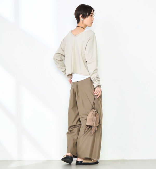 NOLLEY'S「ウォッシャブルエクセルテックタンブラー2タックワイドパンツ」|その他|