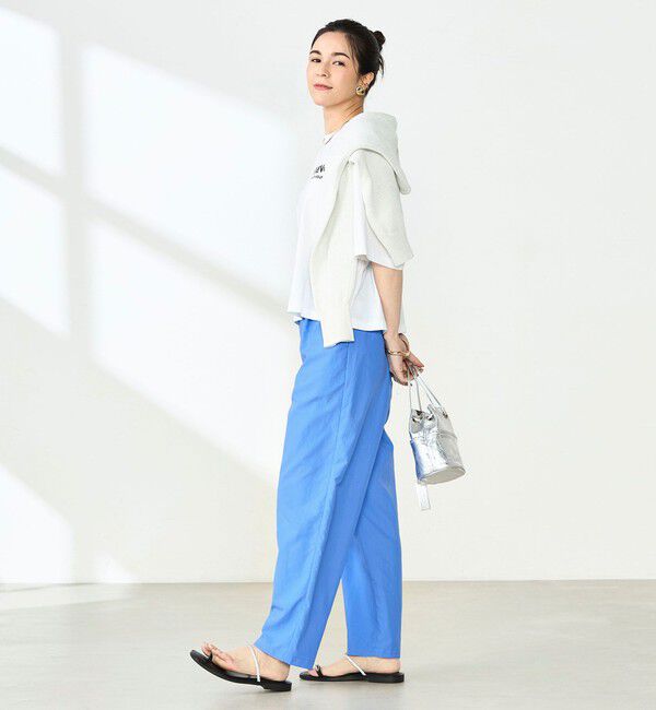 NOLLEY'S「ウォッシャブル多機能ウエストフリルテーパードパンツ」|その他|