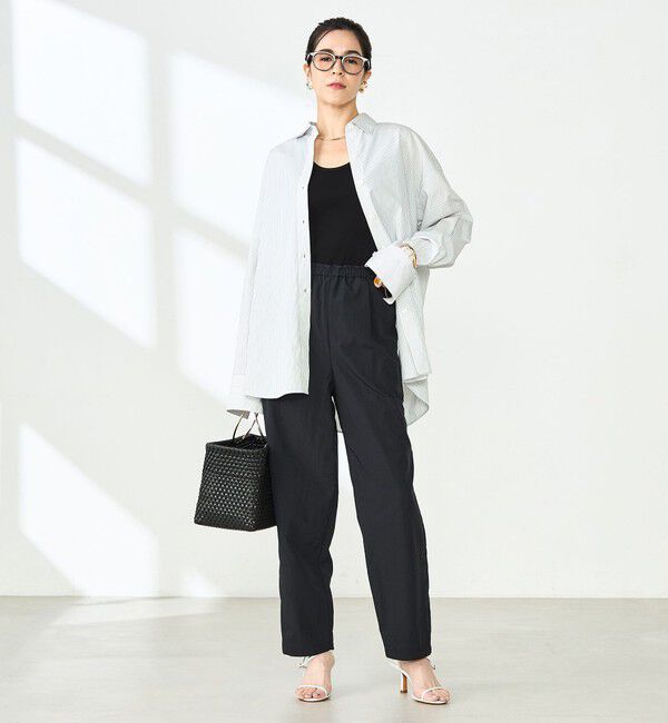 NOLLEY'S「ウォッシャブル多機能ウエストフリルテーパードパンツ」|その他|