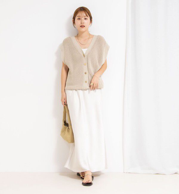 NOLLEY'S「《アンサンブル対応》《手洗い可能》ペーパーヤーン2WAYベスト」|ベスト・ジレ|