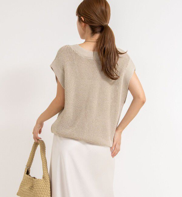 NOLLEY'S「《アンサンブル対応》《手洗い可能》ペーパーヤーン2WAYベスト」|ベスト・ジレ|