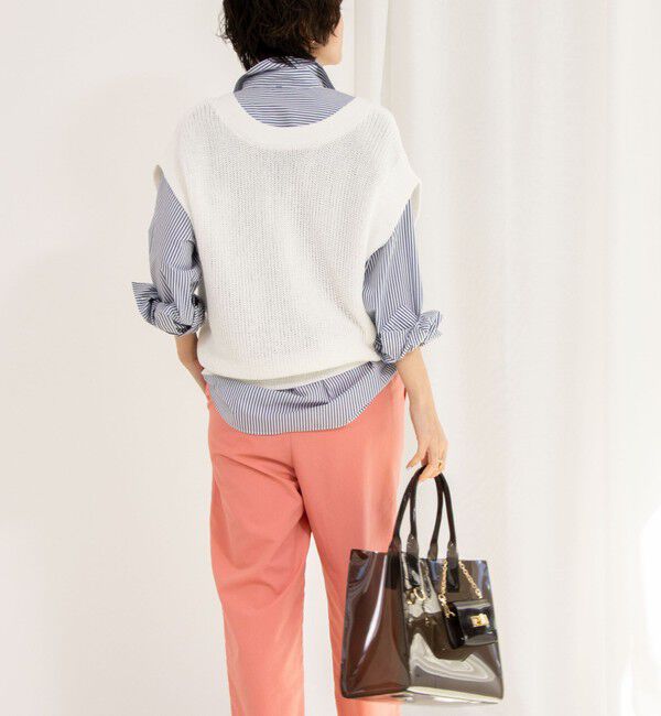 NOLLEY'S「《アンサンブル対応》《手洗い可能》ペーパーヤーン2WAYベスト」|ベスト・ジレ|