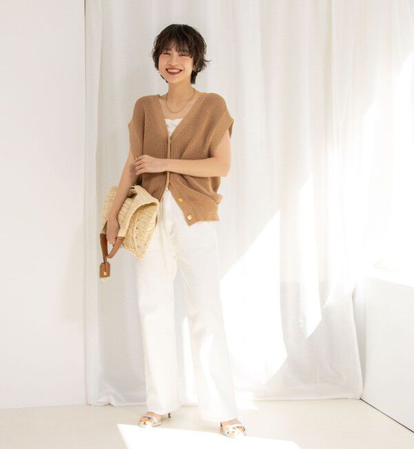 NOLLEY'S「《アンサンブル対応》《手洗い可能》ペーパーヤーン2WAYベスト」|ベスト・ジレ|