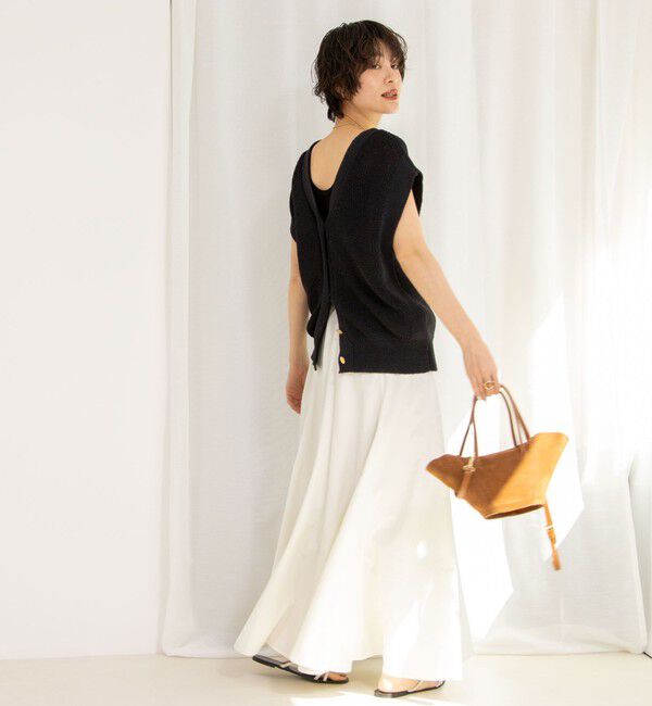 NOLLEY'S「《アンサンブル対応》《手洗い可能》ペーパーヤーン2WAYベスト」|ベスト・ジレ|