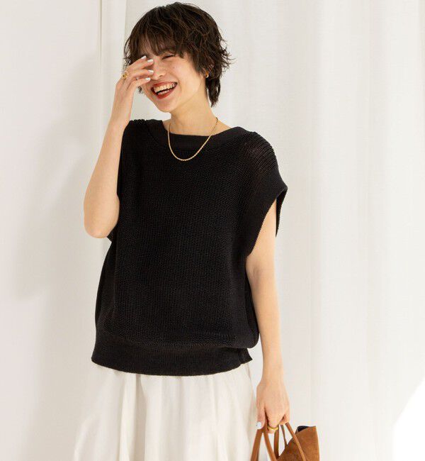 NOLLEY'S「《アンサンブル対応》《手洗い可能》ペーパーヤーン2WAYベスト」|ベスト・ジレ|