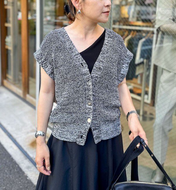 NOLLEY'S「《アンサンブル対応》《手洗い可能》ペーパーヤーン2WAYベスト」|ベスト・ジレ|