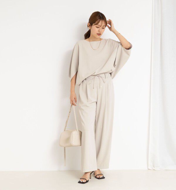 NOLLEY'S「《セットアップ対応》ウォッシャブルツイルイージーパンツ」|その他|