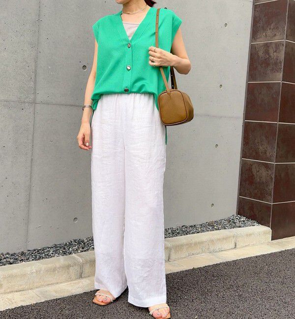 NOLLEY'S「【WEB STAFF恵☆別注カラーあり】《セットアップ対応》リネンセミワイドパンツ」|その他|