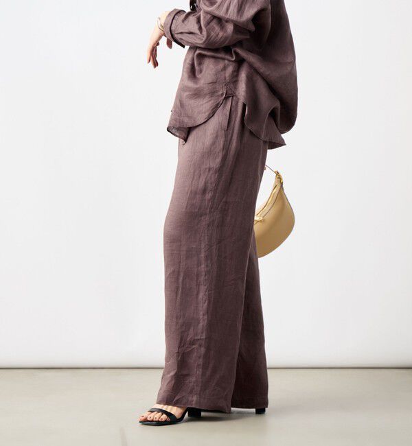 NOLLEY'S「【WEB STAFF恵☆別注カラーあり】《セットアップ対応》リネンセミワイドパンツ」|その他|