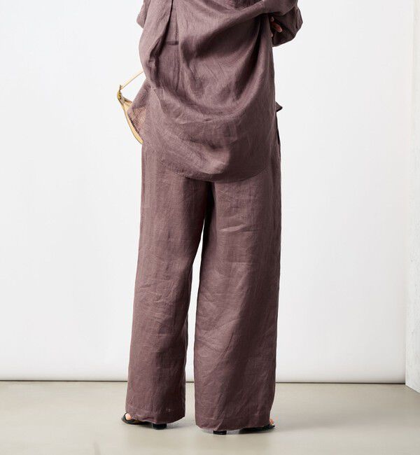 NOLLEY'S「【WEB STAFF恵☆別注カラーあり】《セットアップ対応》リネンセミワイドパンツ」|その他|