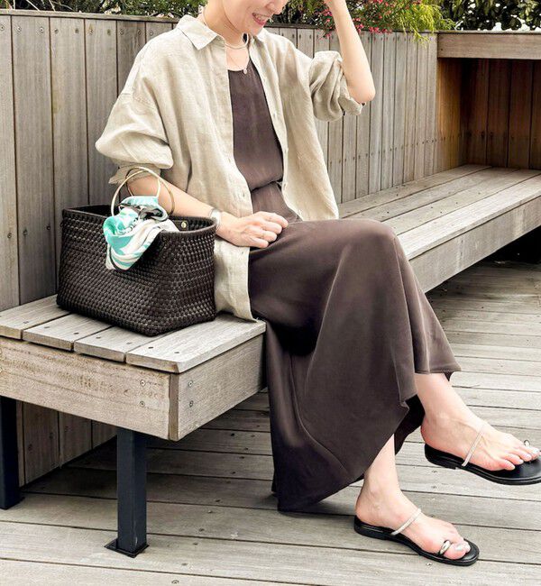 NOLLEY'S「《セットアップ対応》高機能 フィブリルサテンバイヤススカート」|スカート|