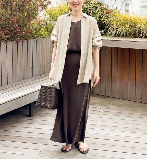 NOLLEY'S「《セットアップ対応》高機能 フィブリルサテンバイヤススカート」|スカート|