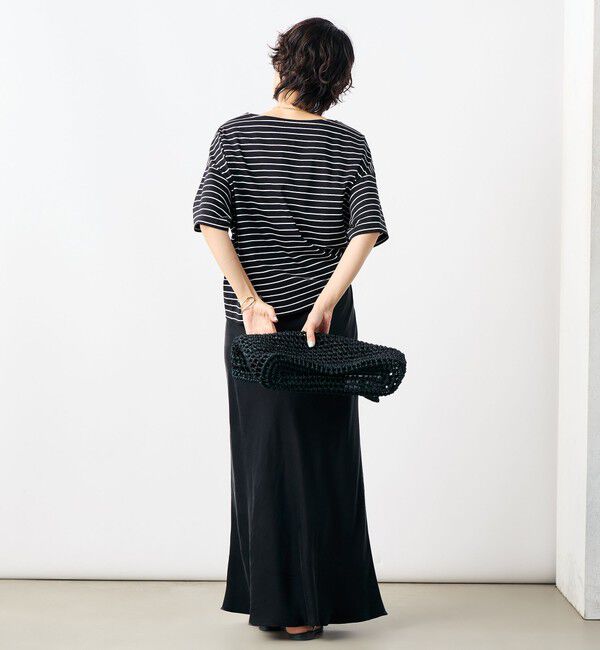 NOLLEY'S「《セットアップ対応》高機能 フィブリルサテンバイヤススカート」|スカート|