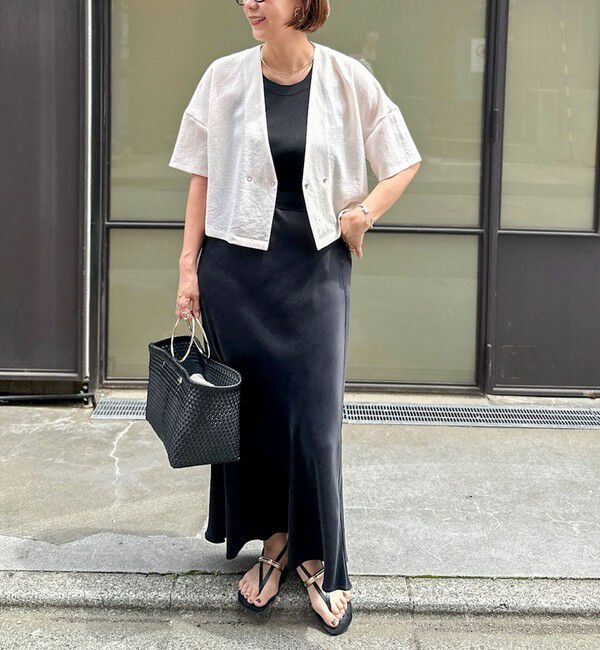 NOLLEY'S「《セットアップ対応》高機能 フィブリルサテンバイヤススカート」|スカート|