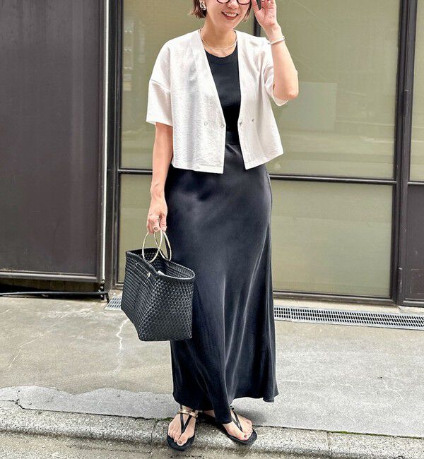 NOLLEY'S「《セットアップ対応》高機能 フィブリルサテンバイヤススカート」|スカート|