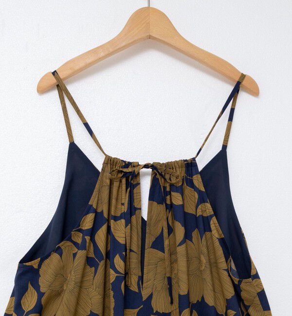 NOLLEY'S「フラワープリント＆ムジキャミワンピース」|ワンピース|