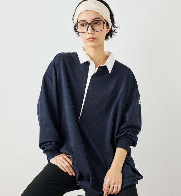 MAQWEL「【MAQWEL/マクウェル】ウォッシャブルBIGラガーシャツ」|シャツ・ブラウス|ネイビー