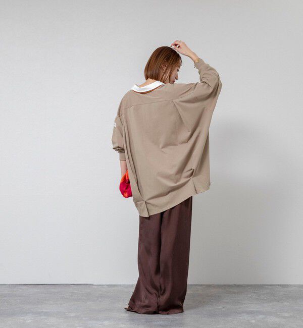 MAQWEL「【MAQWEL/マクウェル】ウォッシャブルBIGラガーシャツ」|シャツ・ブラウス|