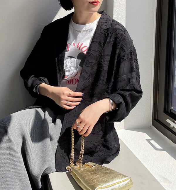 fredy emue「シアージャガードシャツジャケット」|テーラードジャケット|