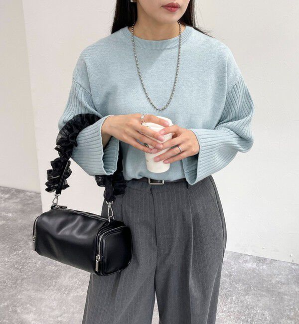 fredy emue「袖リブオーバーニットプルオーバー」|ニット・セーター|