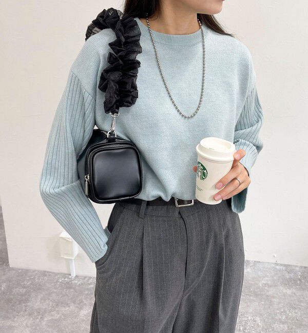 fredy emue「袖リブオーバーニットプルオーバー」|ニット・セーター|