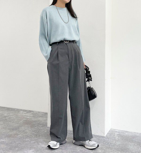 fredy emue「袖リブオーバーニットプルオーバー」|ニット・セーター|