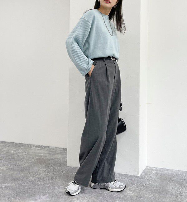 fredy emue「袖リブオーバーニットプルオーバー」|ニット・セーター|