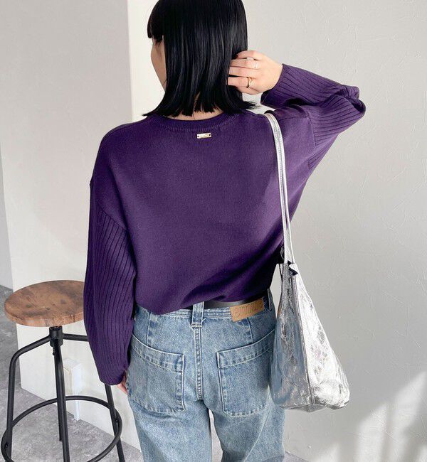 fredy emue「袖リブオーバーニットプルオーバー」|ニット・セーター|