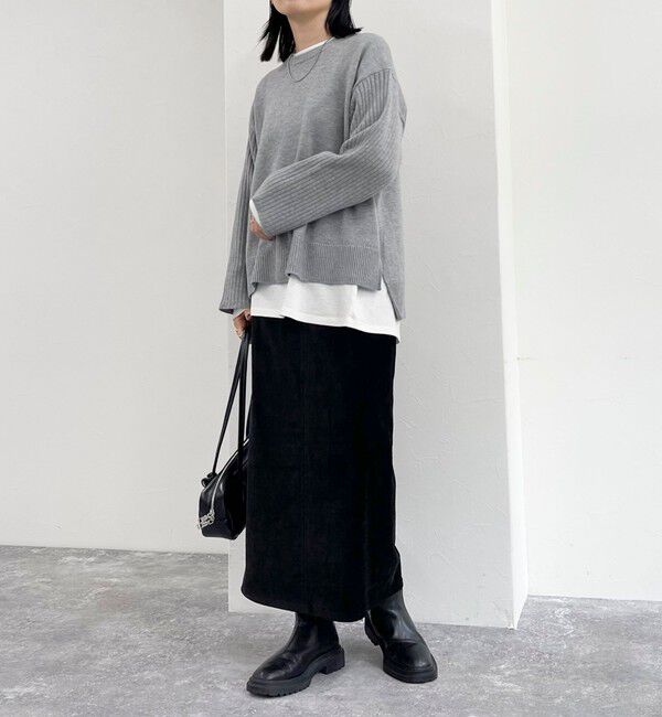 fredy emue「袖リブオーバーニットプルオーバー」|ニット・セーター|