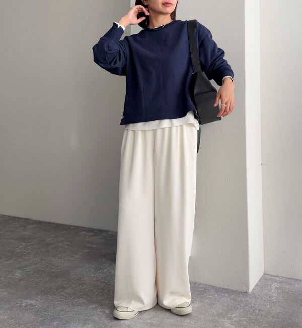 fredy emue「【累計販売数4万本突破！】とろみツイルストレートイージーパンツ」|チノ|