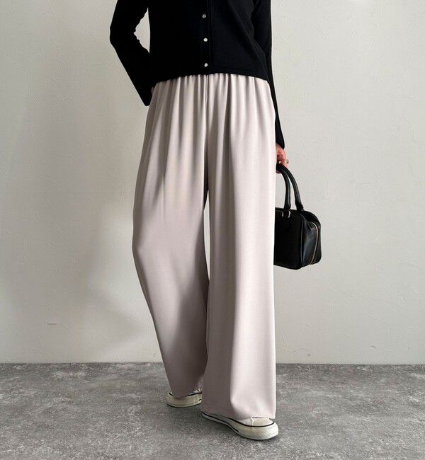 fredy emue「【累計販売数4万本突破！】とろみツイルストレートイージーパンツ」|チノ|