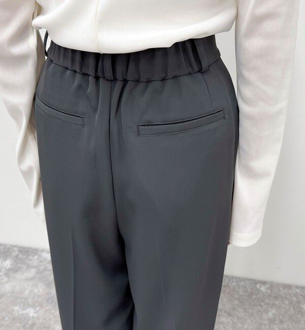 fredy emue「とろみツイルタックスラックス【レングス長め丈あり】」|スラックス|