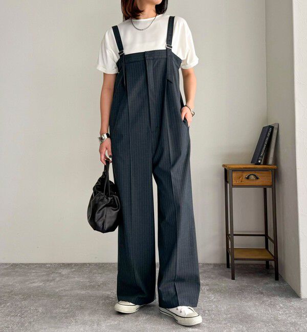 fredy emue「【WEB限定カラーあり】サテン半袖Tシャツブラウス」|シャツ・ブラウス|