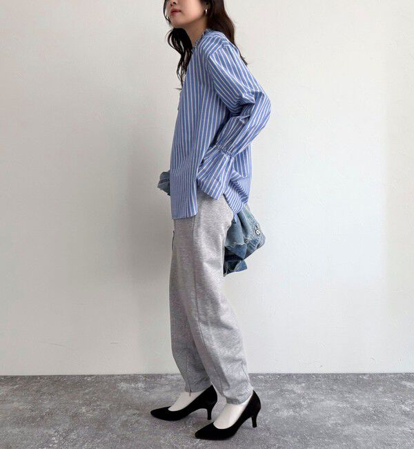 fredy emue「袖フレアストライプシャツ」|シャツ・ブラウス|