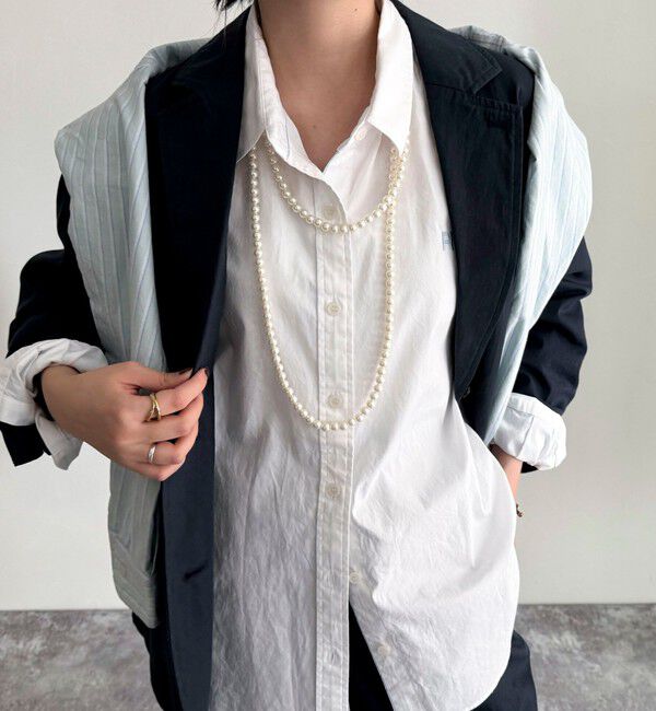 fredy emue「FR刺繍オックスコンパクトシャツ」|シャツ・ブラウス|