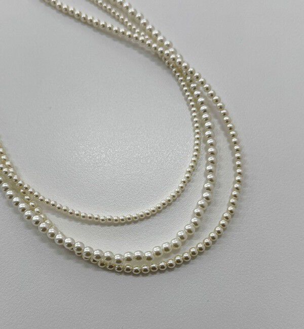 fredy emue「パール3連ロングネックレス」|ネックレス|